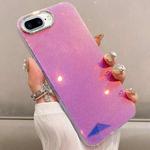 For iPhone 8 Plus / 7 Plus Mirror Glitter IMD Phone Case(Pink)