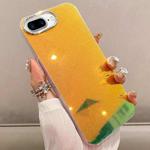 For iPhone 8 Plus / 7 Plus Mirror Glitter IMD Phone Case(Yellow)