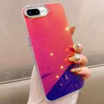 For iPhone 8 Plus / 7 Plus Mirror Glitter IMD Phone Case(Purple)