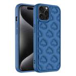 For iPhone 15 Pro Max 3D Cloud Pattern TPU Phone Case(Dark Blue)