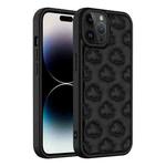 For iPhone 14 Pro 3D Cloud Pattern TPU Phone Case(Black)