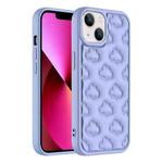 For iPhone 13 3D Cloud Pattern TPU Phone Case(Purple)