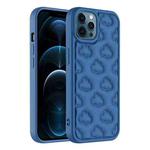 For iPhone 12 Pro Max 3D Cloud Pattern TPU Phone Case(Dark Blue)