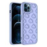 For iPhone 12 Pro Max 3D Cloud Pattern TPU Phone Case(Purple)