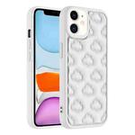 For iPhone 11 3D Cloud Pattern TPU Phone Case(White)