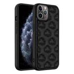 For iPhone 11 Pro 3D Cloud Pattern TPU Phone Case(Black)