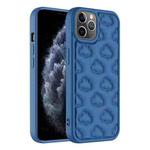 For iPhone 11 Pro 3D Cloud Pattern TPU Phone Case(Dark Blue)