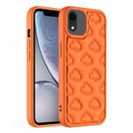 For iPhone XR 3D Cloud Pattern TPU Phone Case(Orange)