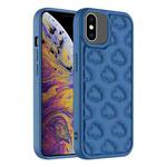 For iPhone XS Max 3D Cloud Pattern TPU Phone Case(Dark Blue)