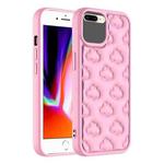 For iPhone 8 Plus / 7 Plus 3D Cloud Pattern TPU Phone Case(Pink)