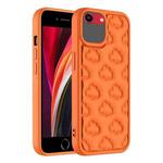 For iPhone SE 2022 / 2020 / 8 / 7 3D Cloud Pattern TPU Phone Case(Orange)