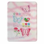 For iPad Pro 12.9 2022 / 2021 / 2020 Painted Magnetic Split Leather Tablet Case(Butterflies)