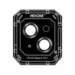 For iPhone 15 WEKOME WTPC-008 Armor Corning Metal Ring Lens Cover Film(Graphite Black)