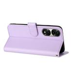 For Honor 70 Pro Datura Flower Embossed Flip Leather Phone Case(Purple)