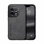 For OnePlus Ace 2 Pro Skin Feel Magnetic Leather Back Phone Case(Dark Grey)