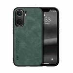 For vivo iQOO Neo9 Skin Feel Magnetic Leather Back Phone Case(Green)