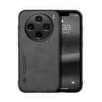 For vivo X100s Skin Feel Magnetic Leather Back Phone Case(Dark Grey)