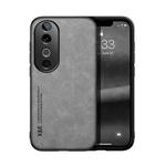 For vivo S19 Skin Feel Magnetic Leather Back Phone Case(Light Grey)