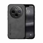 For vivo Y300 Pro Skin Feel Magnetic Leather Back Phone Case(Dark Grey)