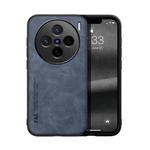 For vivo X200 Skin Feel Magnetic Leather Back Phone Case(Blue)