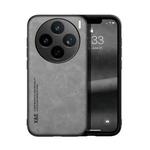 For vivo X200s Skin Feel Magnetic Leather Back Phone Case(Light Grey)