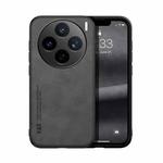 For vivo X200s Skin Feel Magnetic Leather Back Phone Case(Dark Grey)