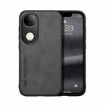 For vivo S20 Skin Feel Magnetic Leather Back Phone Case(Dark Grey)