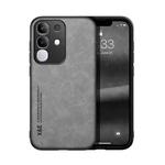 For vivo Y29 4G Skin Feel Magnetic Leather Back Phone Case(Light Grey)