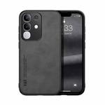 For vivo Y29 4G Skin Feel Magnetic Leather Back Phone Case(Dark Grey)