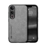 For vivo V50 Lite 4G / 5G Skin Feel Magnetic Leather Back Phone Case(Light Grey)