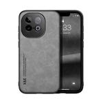 For vivo iQOO Z10 Turbo / Z10 Turbo Pro Skin Feel Magnetic Leather Back Phone Case(Light Grey)