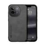 For vivo iQOO Z10 Turbo / Z10 Turbo Pro Skin Feel Magnetic Leather Back Phone Case(Dark Grey)