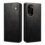 For Huawei nova 13 Pro 5G Oil Wax Crazy Horse Texture Leather Phone Case(Black)