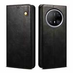 For Huawei Mate 70 5G Oil Wax Crazy Horse Texture Leather Phone Case(Black)