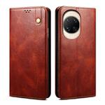 For Huawei nova 14 Ultra Oil Wax Crazy Horse Texture Leather Phone Case(Brown)