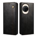 For Huawei nova 14 Oil Wax Crazy Horse Texture Leather Phone Case(Black)