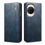 For Huawei nova 14 Oil Wax Crazy Horse Texture Leather Phone Case(Blue)