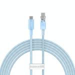 Baseus Explorer Series 100W USB-C / Type-C to USB-C / Type-C Smart Temperature Control Fast Charging Data Cable, Length:2m(Blue)