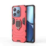 For Realme C63 Shockproof PC + TPU Holder Phone Case(Red)