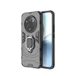 For Realme 14 Pro+ 5G Shockproof PC + TPU Holder Phone Case(Black)