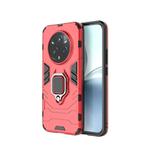 For Realme 14 Pro+ 5G Shockproof PC + TPU Holder Phone Case(Red)