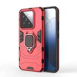 For Xiaomi 14 Shockproof PC + TPU Holder Phone Case(Red)