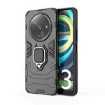 For Xiaomi Redmi A3 4G Shockproof PC + TPU Holder Phone Case(Black)