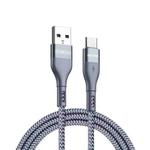 DUZZONA A8 2.4A USB to USB-C/Type-C Charging Data Cable, Length:1m