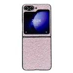 For Samsung Galaxy Z Flip5 Glitter Frosted Shockproof Phone Case(Pink)