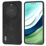 For Huawei Mate 60 ABEEL Cowhide Texture PU Phone Case(Black)