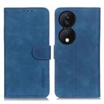 For Honor X7b KHAZNEH Retro Texture Flip Leather Phone Case(Blue)