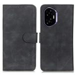 For Honor 400 KHAZNEH Retro Texture Flip Leather Phone Case(Black)