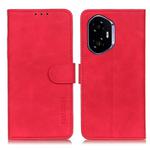 For Honor 400 KHAZNEH Retro Texture Flip Leather Phone Case(Red)