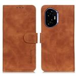 For Honor 400 KHAZNEH Retro Texture Flip Leather Phone Case(Brown)